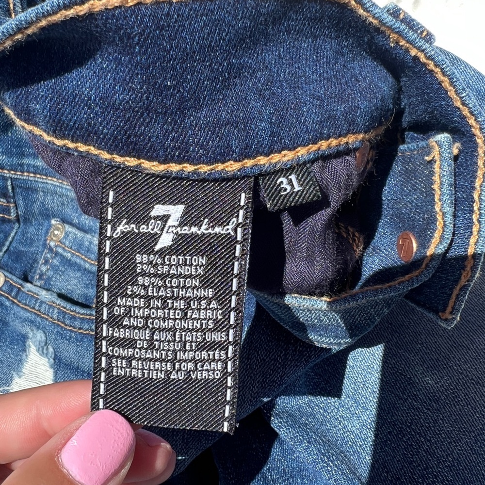 7 For All Mankind Ankle Skinny Jeans - Picture 4 of 6